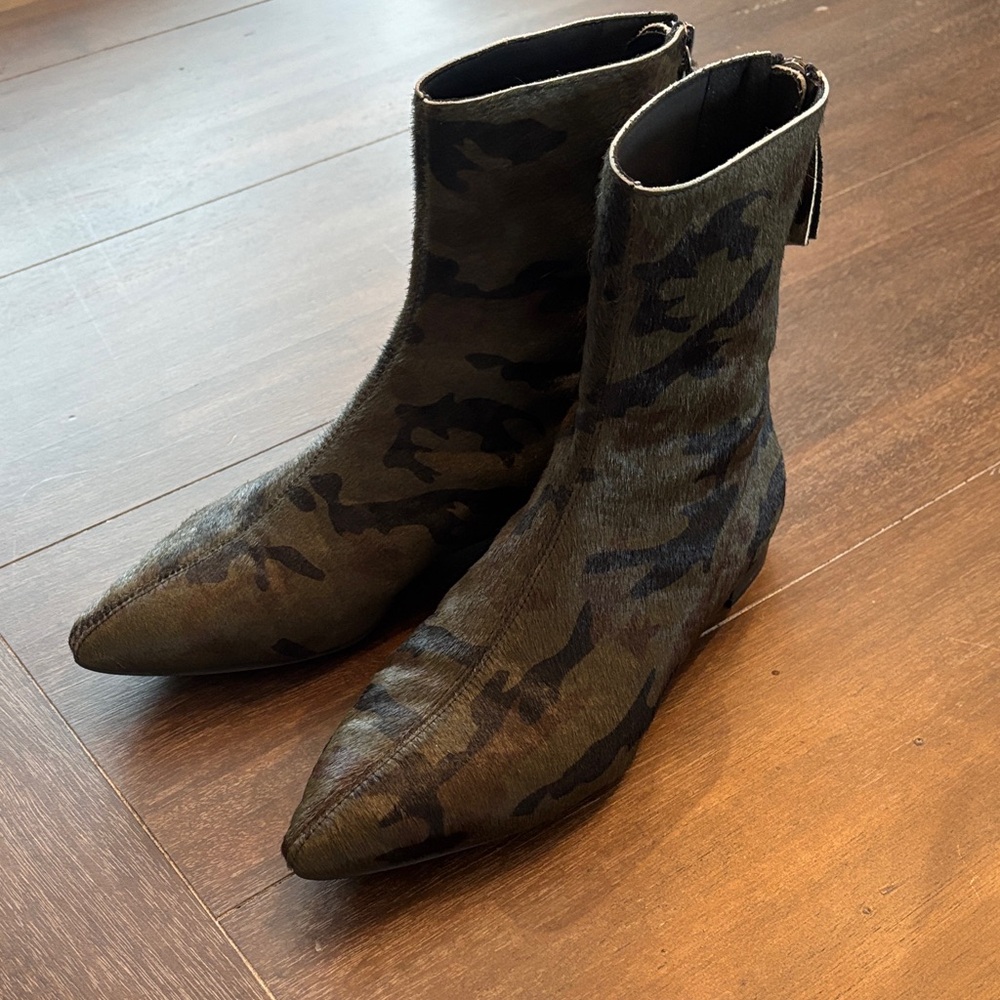 Camouflage Ankle Booties